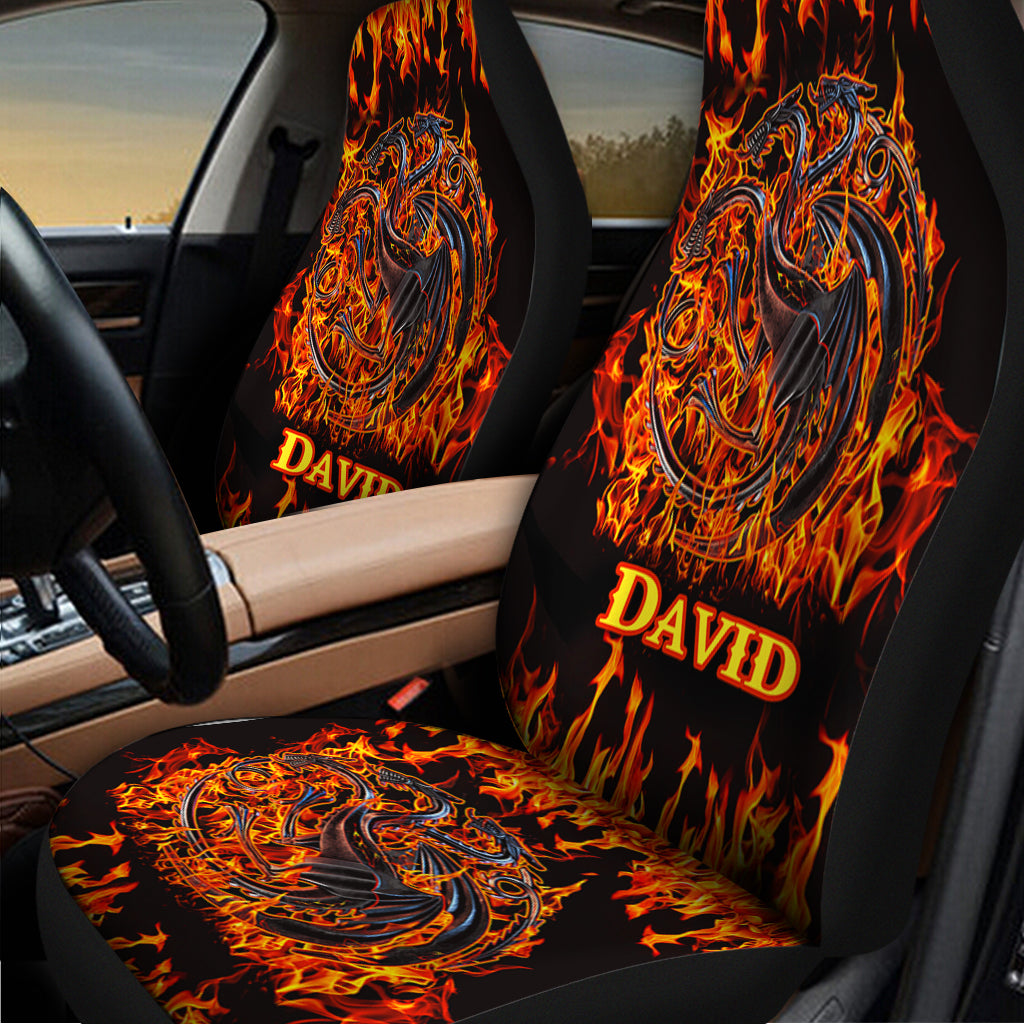 Fire Dragons - Personalized Thrones Game Seat Covers