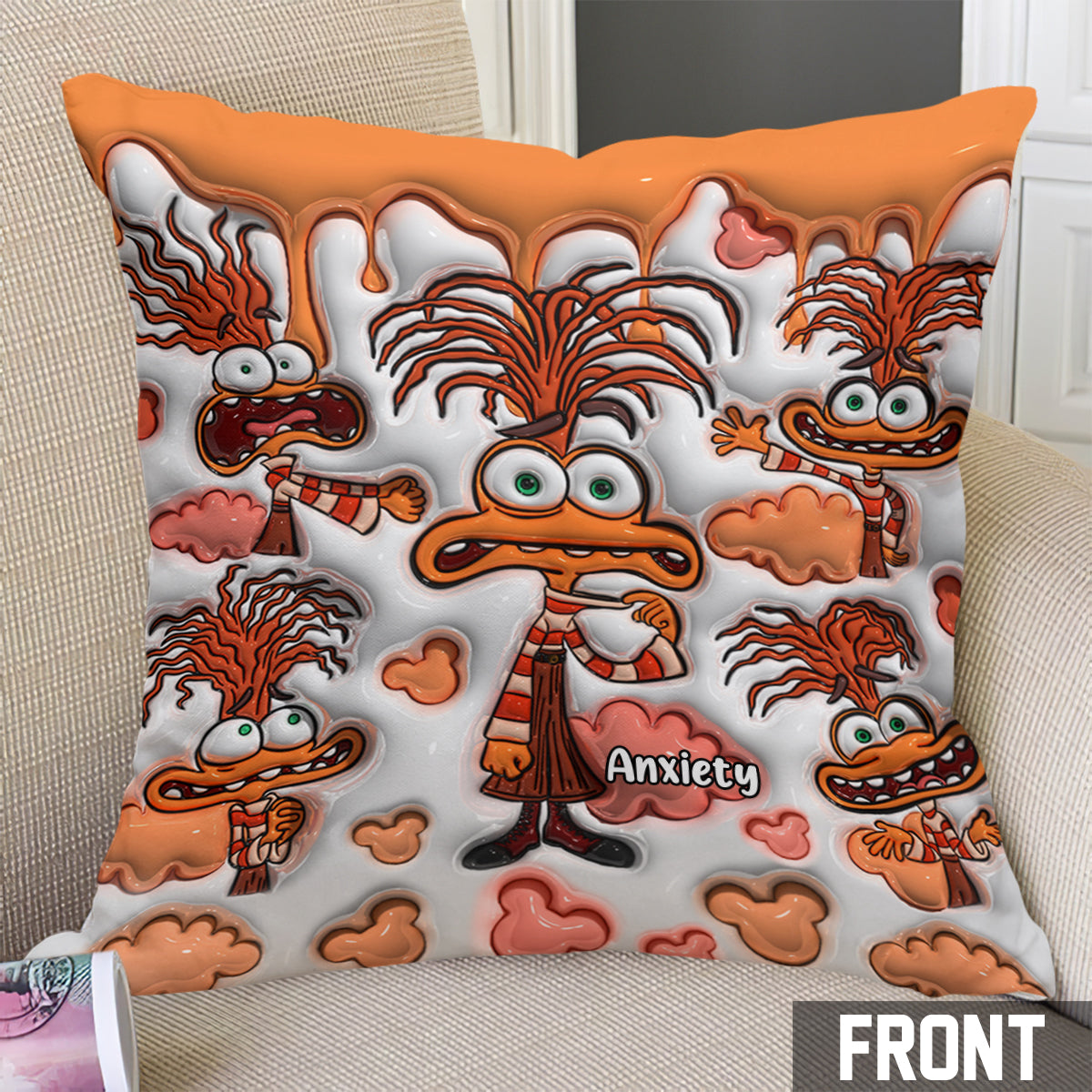 It's Ok To Feel All The Feels - Personalized Throw Pillow