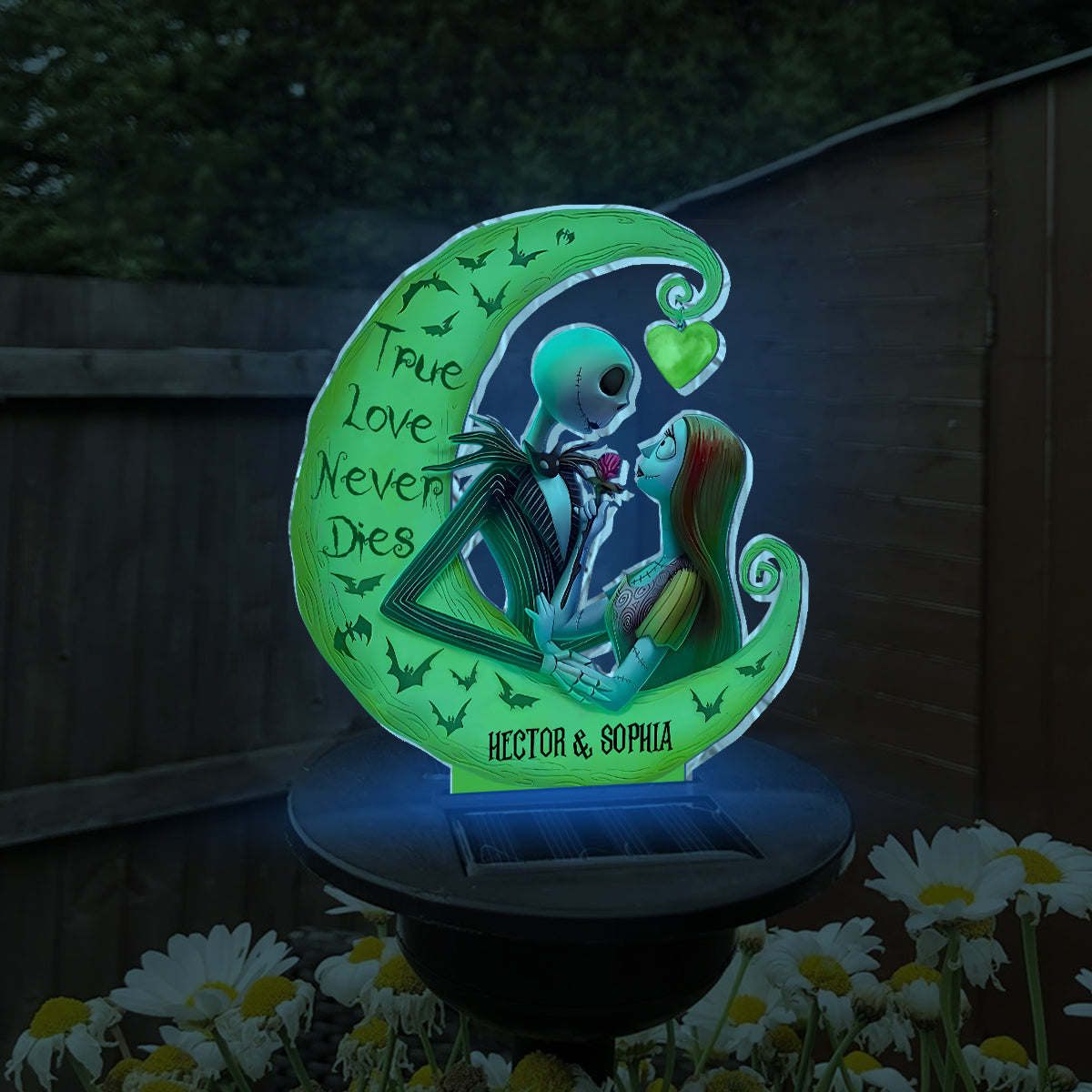True Love Never Die - Personalized Nightmare Garden Solar Light