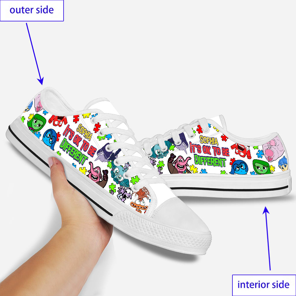 It's Ok To Be Different - Personalized Low Top Shoes