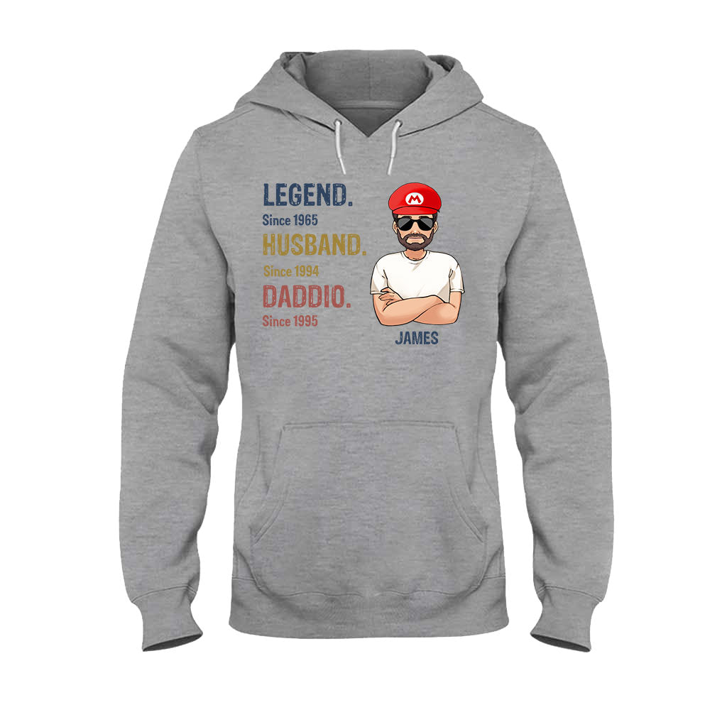 Legend Husband Daddio Poppio - Personalized Super Plumber T-shirt And Hoodie