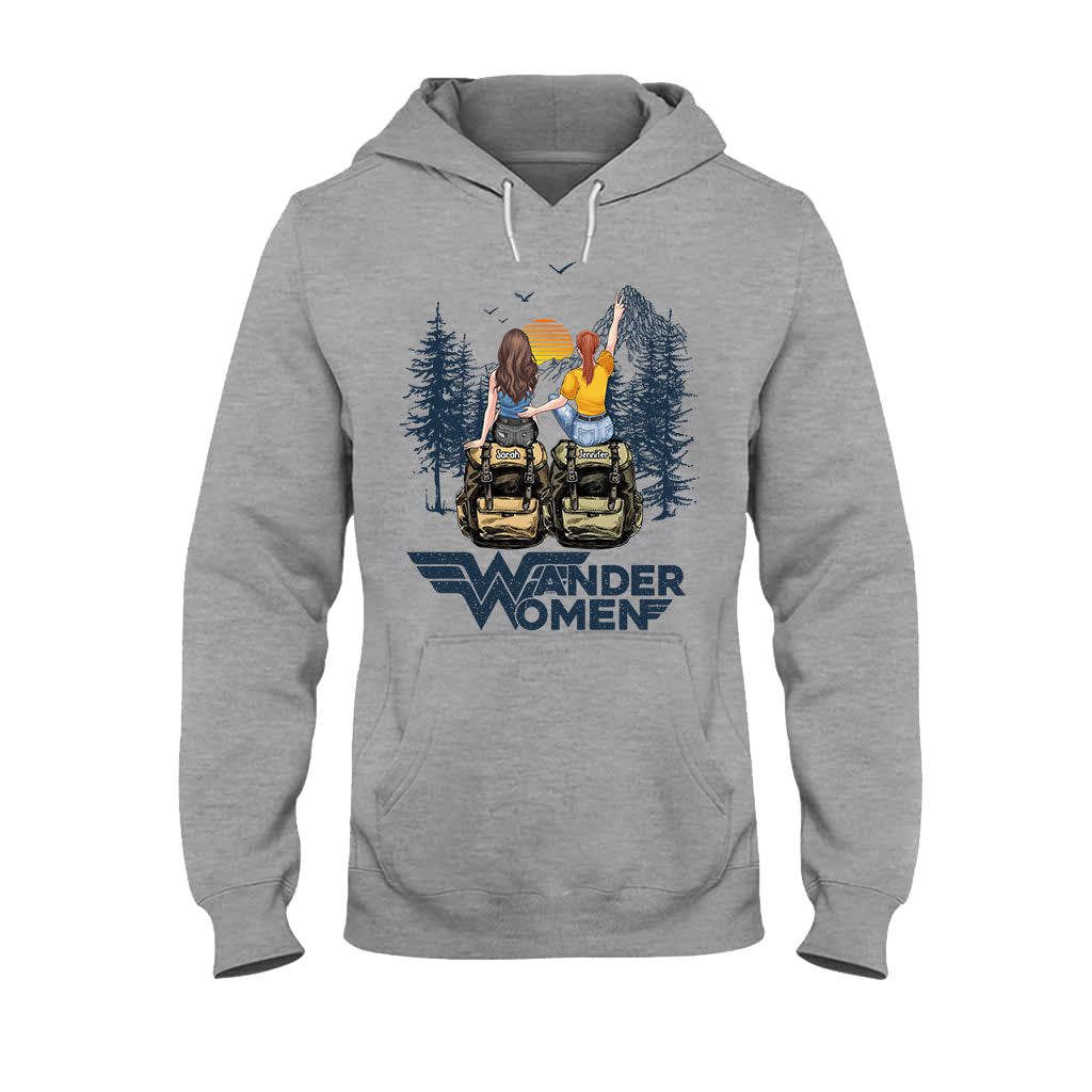 Wander Woman - Personalized Hiking T-shirt And Hoodie