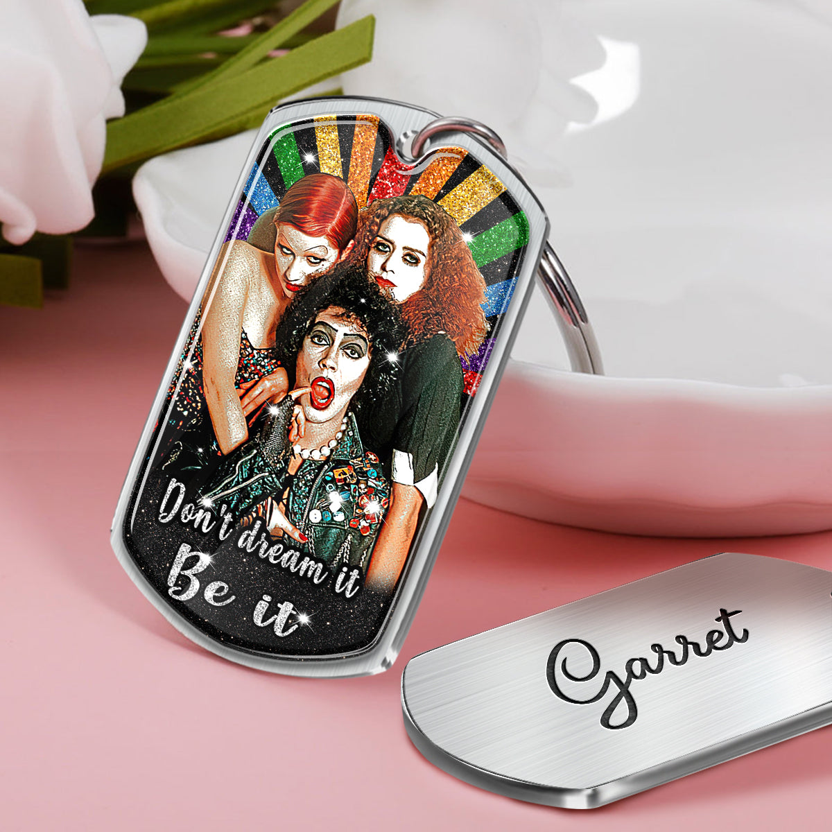 Don't Dream It Be It - Personalized LGBT Support Epoxy Metal Keychain