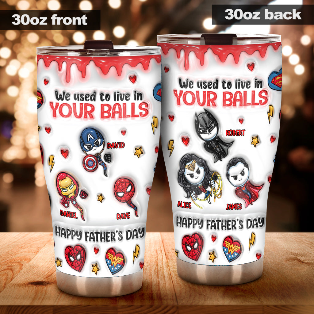 Happy Father's Day - Personalized Marvelous Universe Tumbler