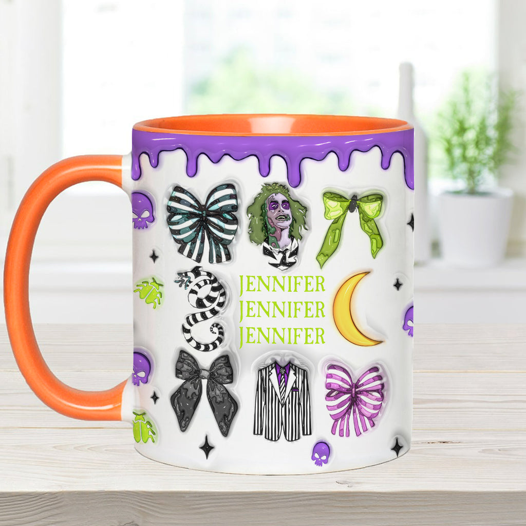 Never Trust The Living - Personalized Accent Mug
