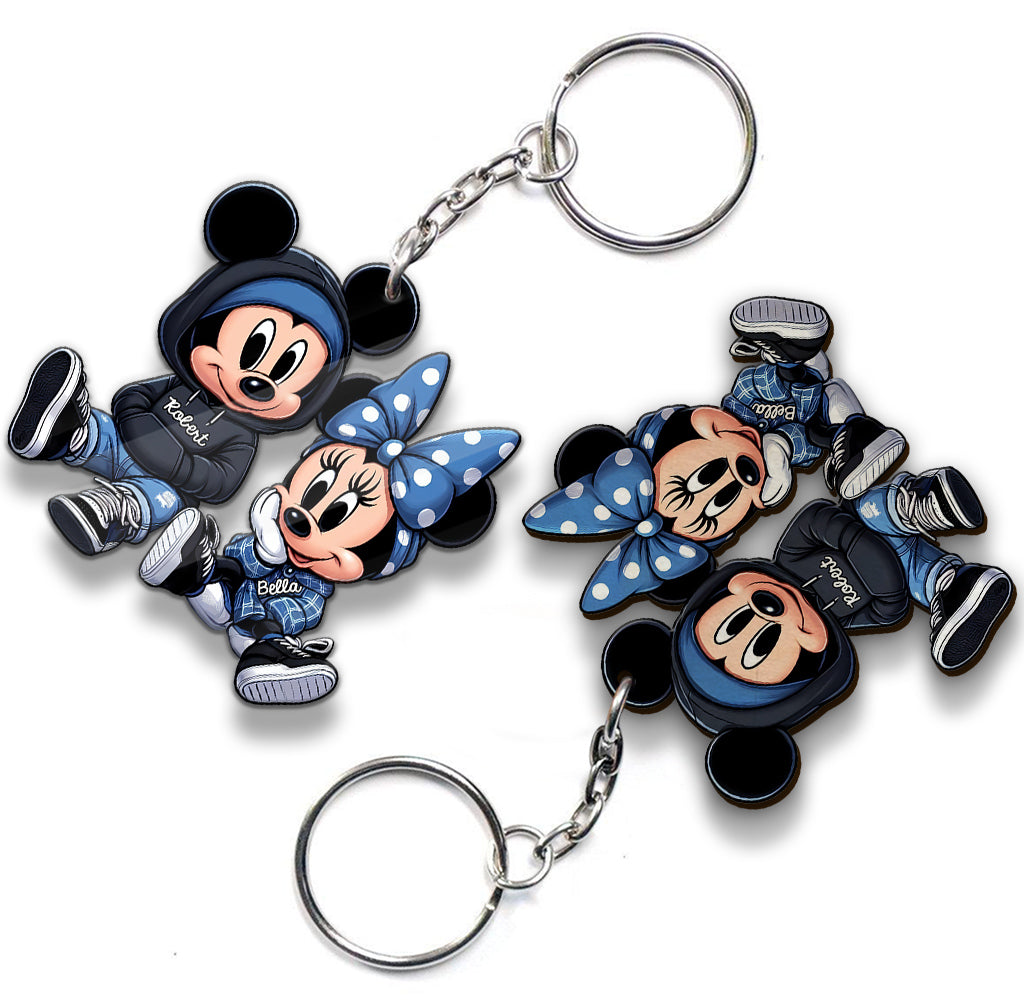 Chicano & Chicana Mouse - Personalized Mouse Keychain