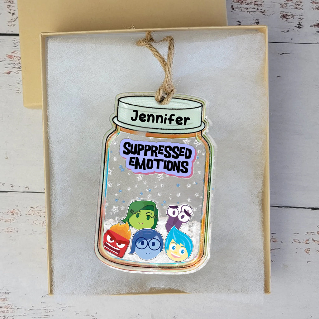 Suppressed Emotions - Personalized 3 Layered Shaker Ornament