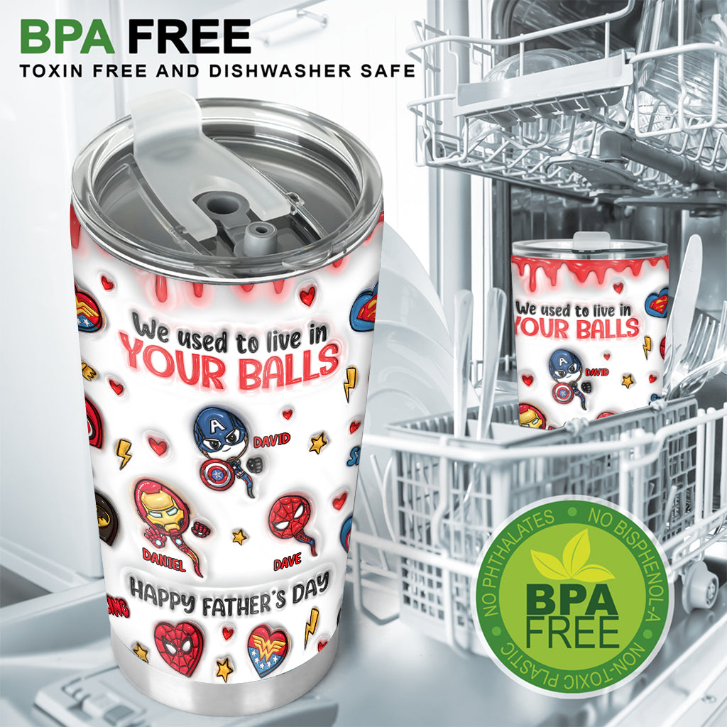 Happy Father's Day - Personalized Marvelous Universe Tumbler
