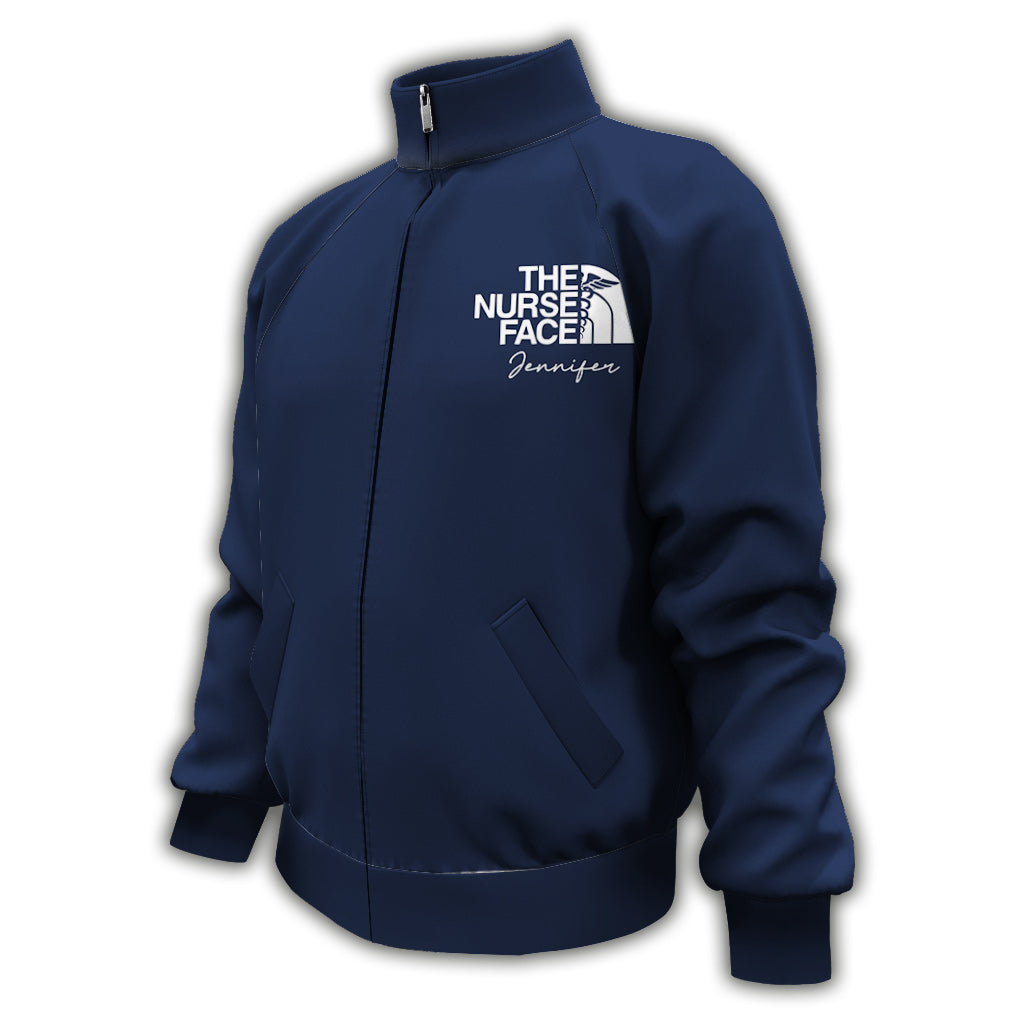 The Nurse Face - Personalized Nurse Zip Jacket