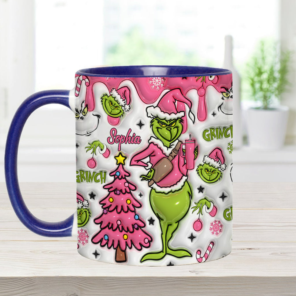 Merry Grinchmas - Personalized Stole Christmas Accent Mug