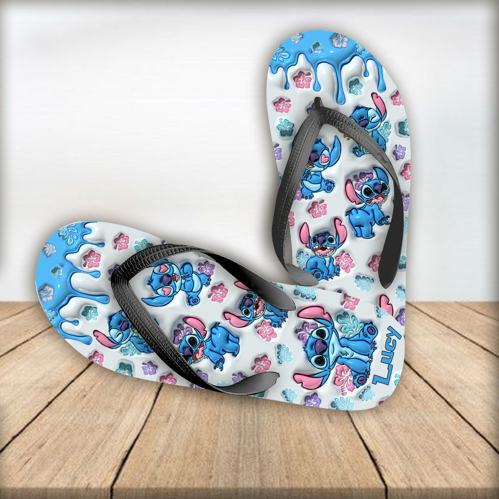 Ohana Means Family - Personalized Ohana Flip Flops