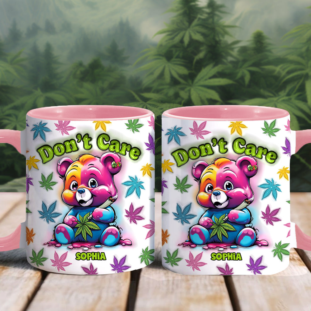 Don't Care - Personalized Weed Accent Mug