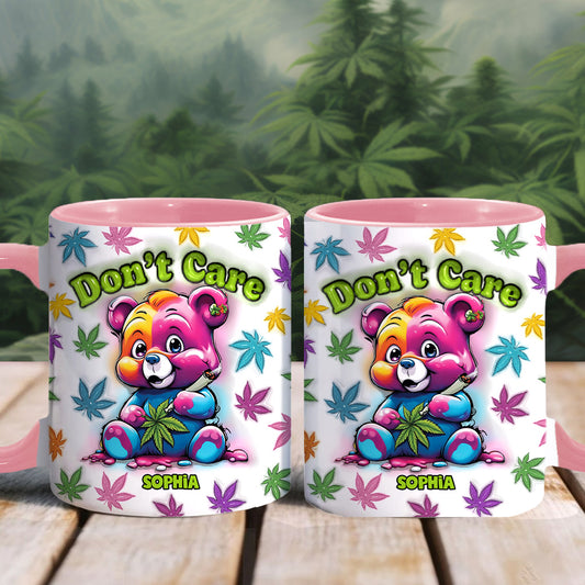 Don't Care - Personalized Weed Accent Mug