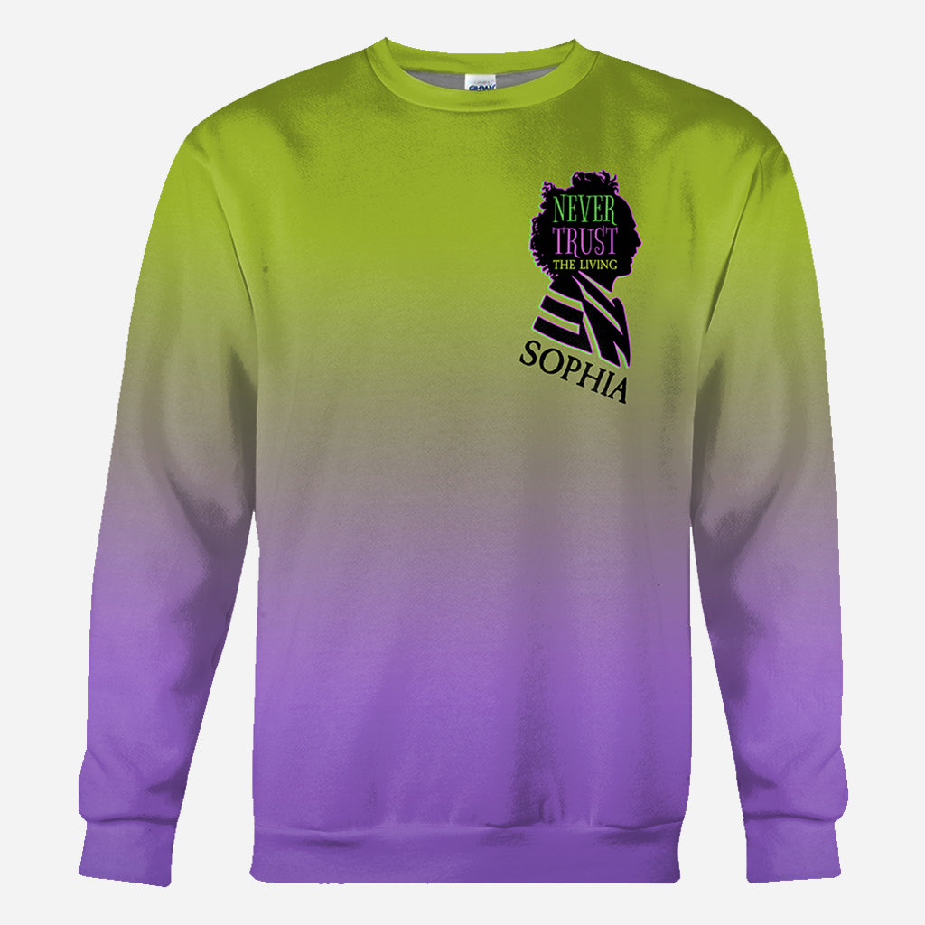 Never Trust The Living - Personalized All Over Shirt