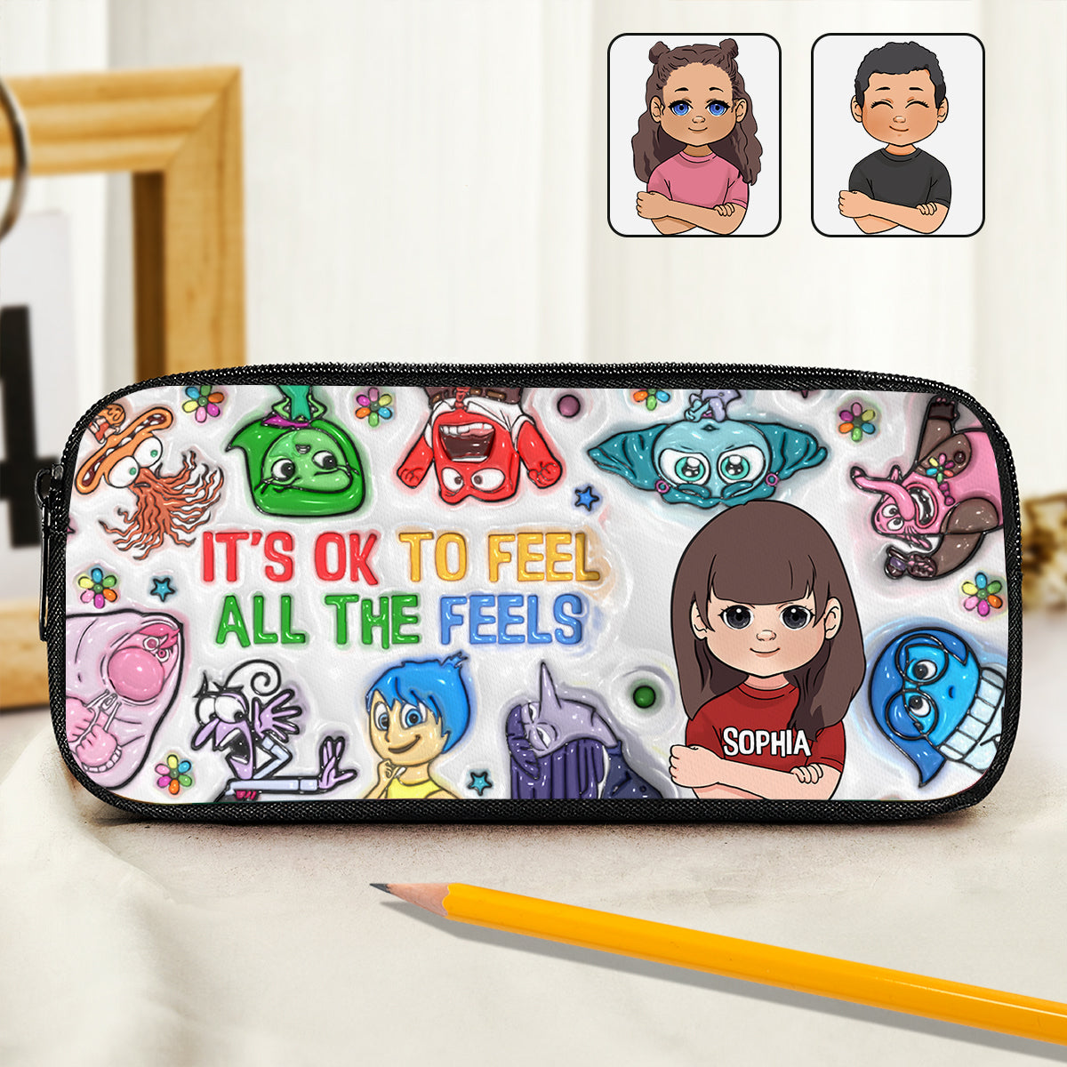 Whatever You Feel - Personalized Kid Pencil Case