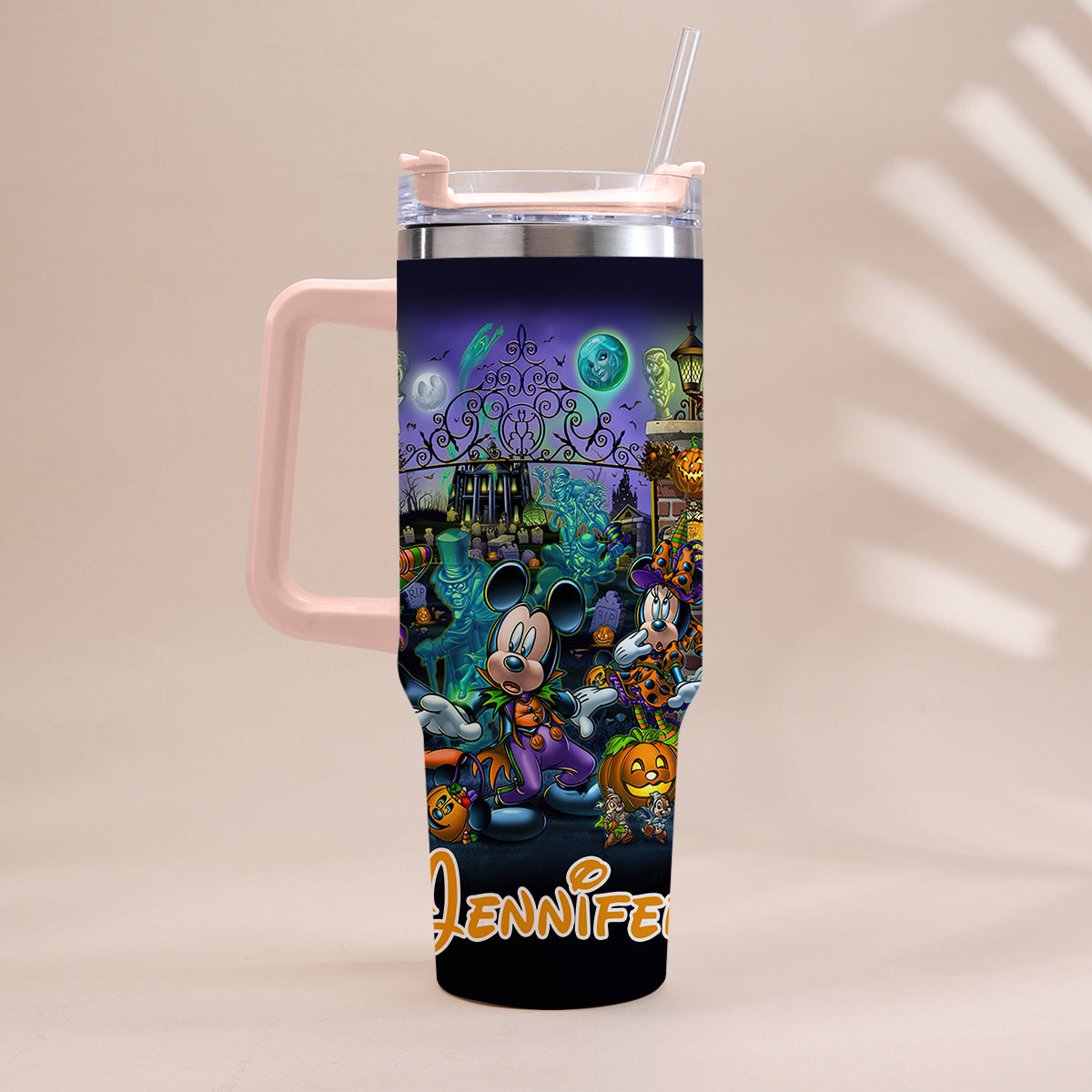 Welcome Foolish Mortals - Personalized Mouse Tumbler With Handle