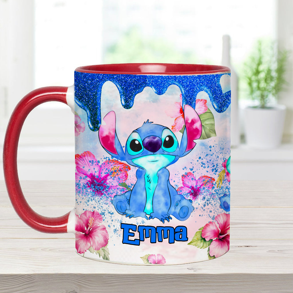 Ohana Tropical Vibe - Personalized Ohana Accent Mug