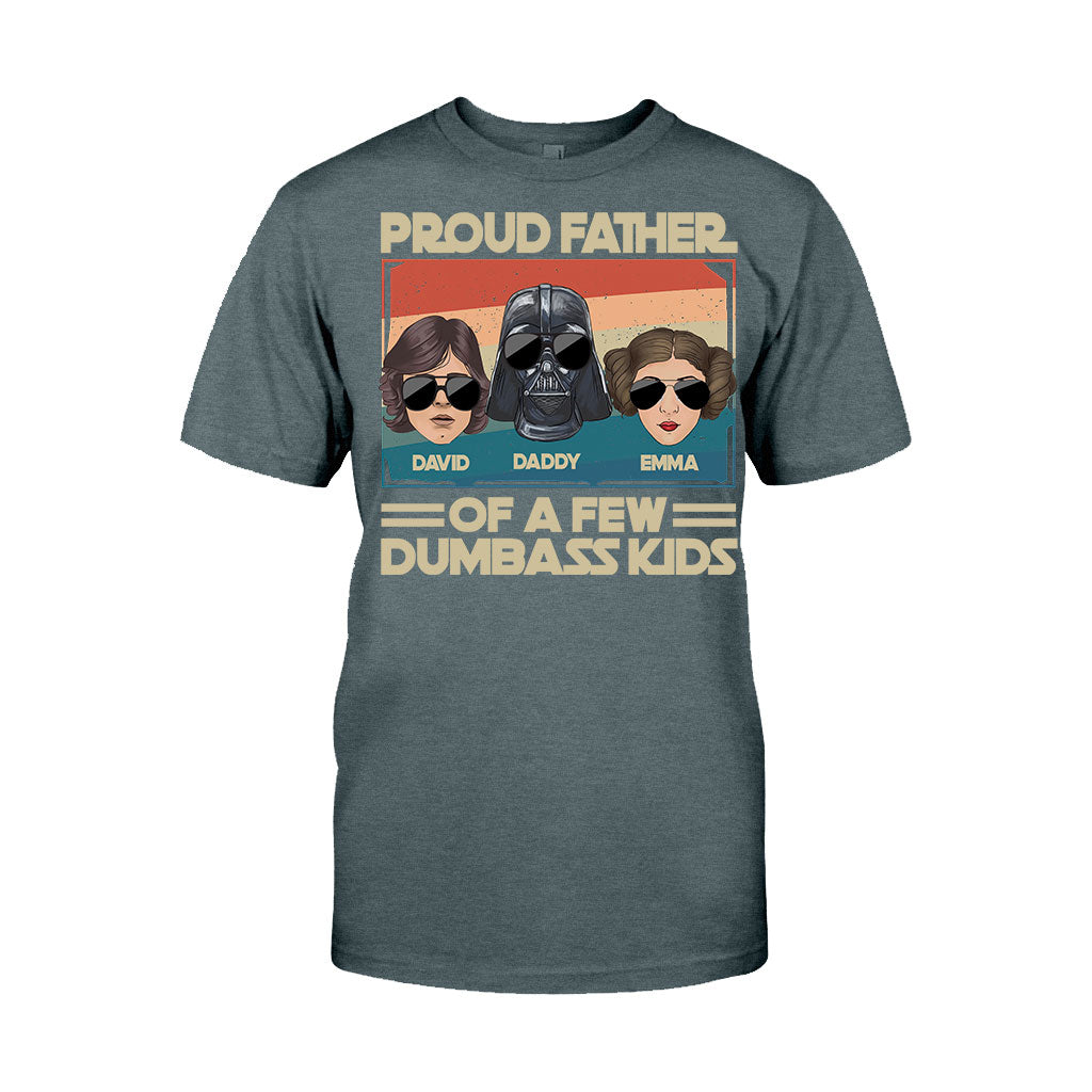 Proud Father Of A Few Kids - Personalized The Force T-shirt And Hoodie