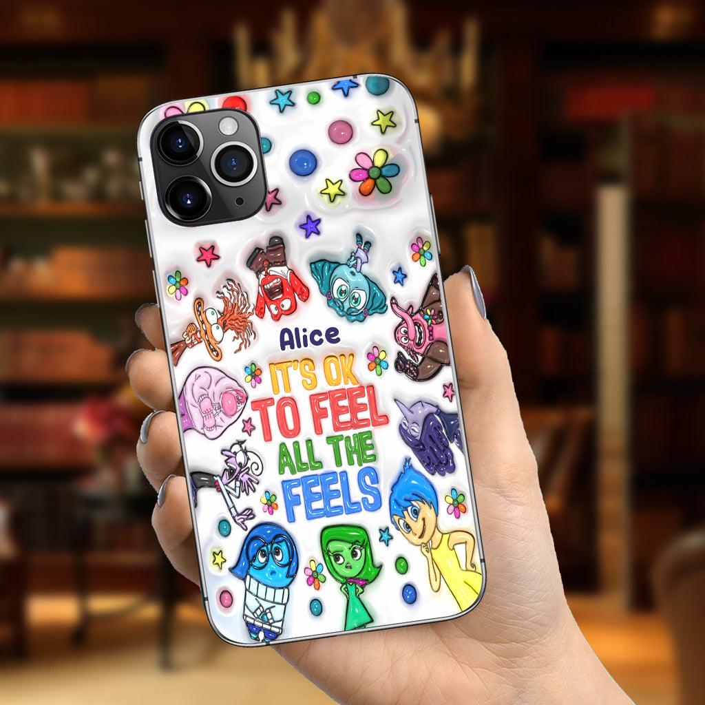 It's Ok To Feel All The Feels - Personalized Phone Case