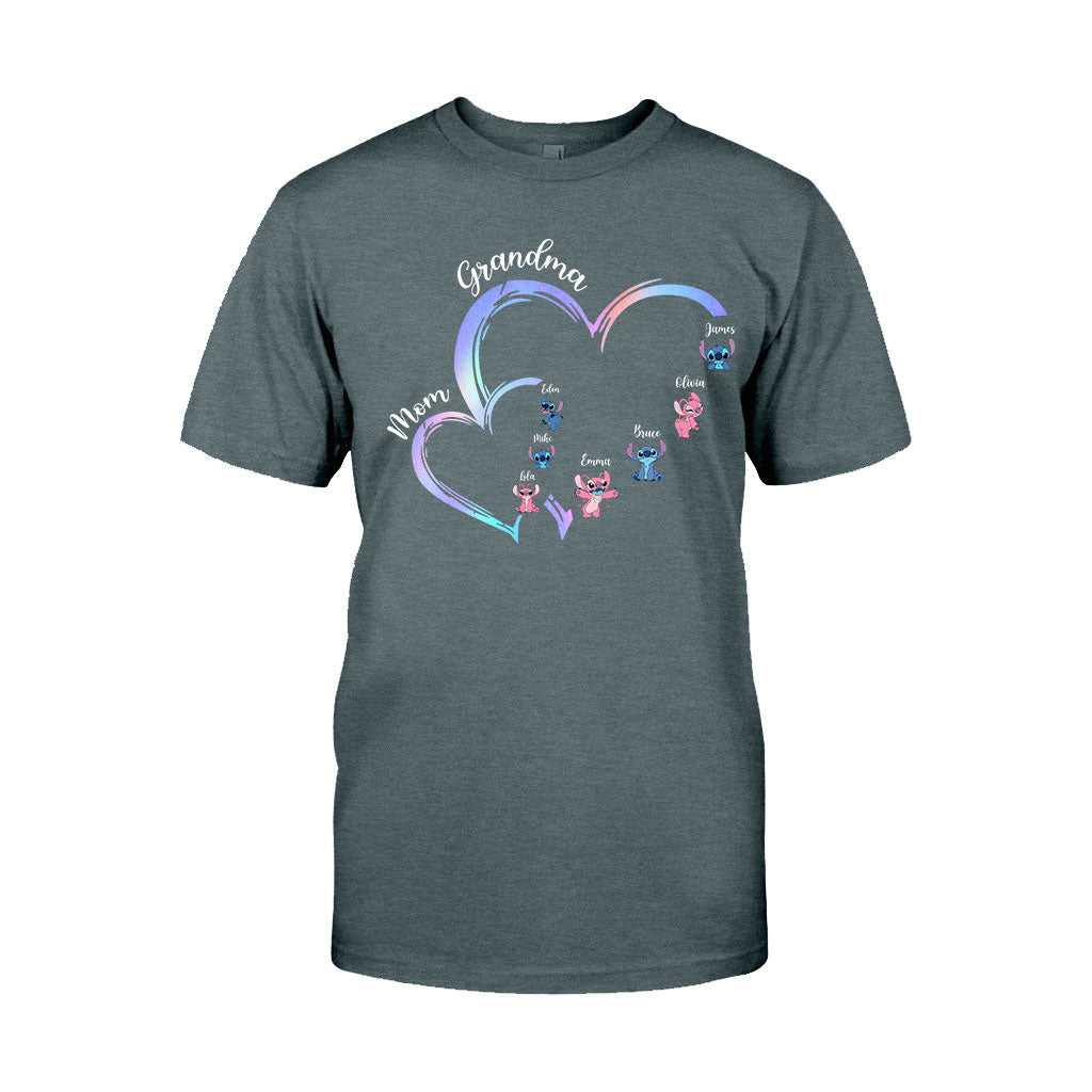 First Mom Now Grandma Alien Version - Personalized Ohana T-shirt And Hoodie