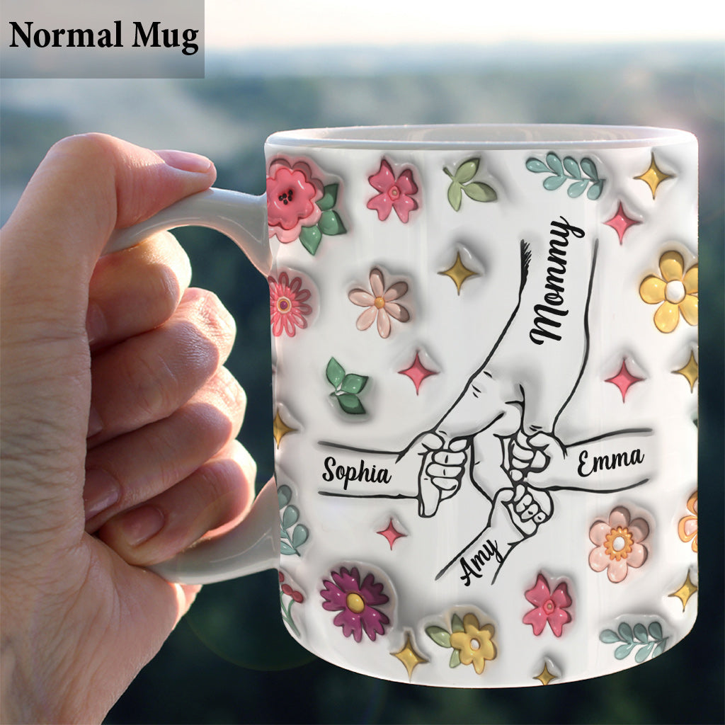 Holding Hands - Personalized Mother Mug