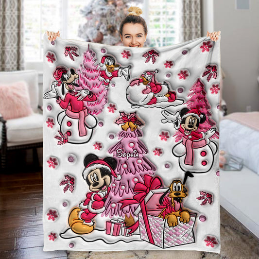 Let It Snow - Personalized Mouse Blanket