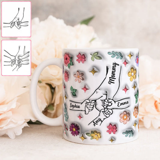 Holding Hands - Personalized Mother Mug