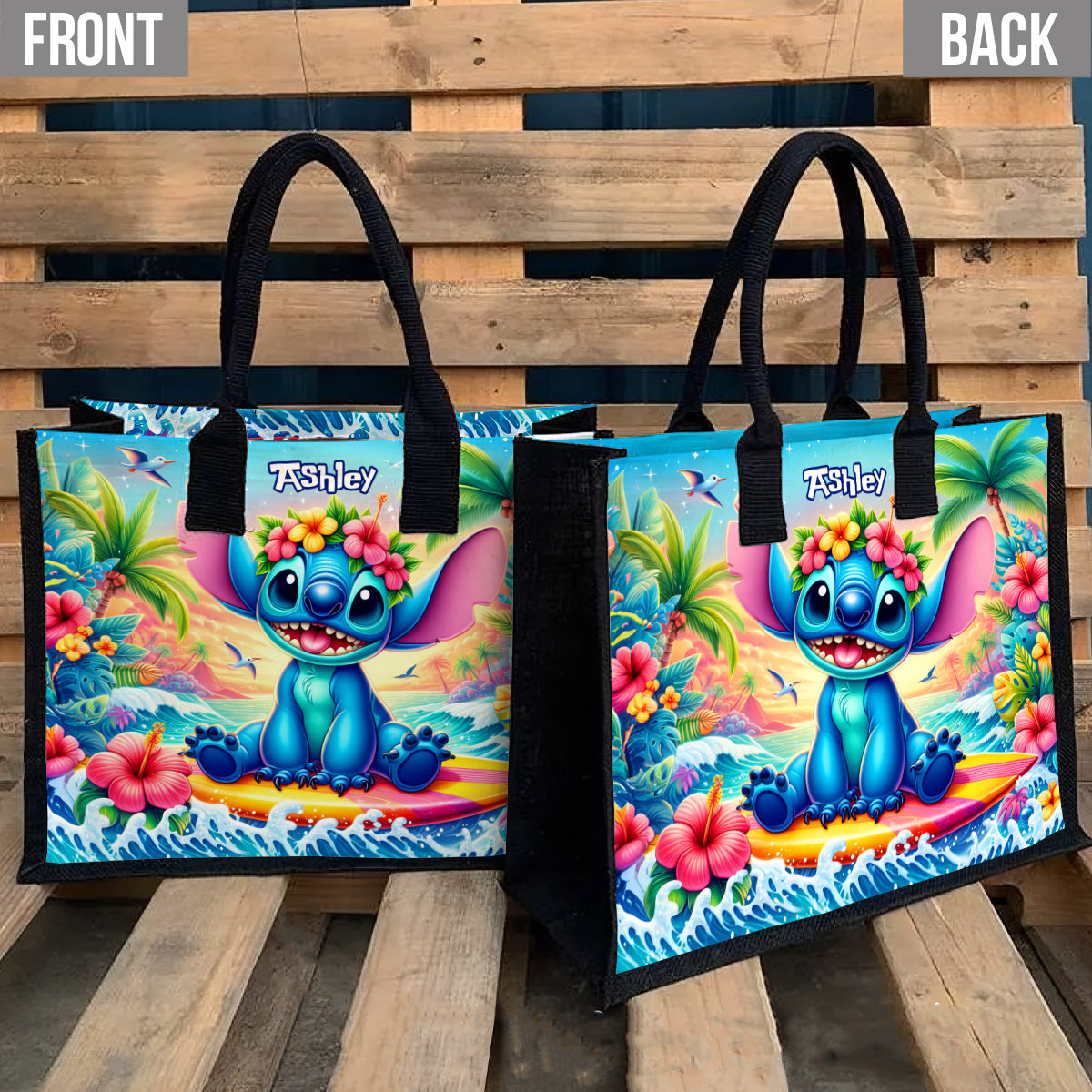 Ohana Summer - Personalized Ohana Canvas Tote Bag