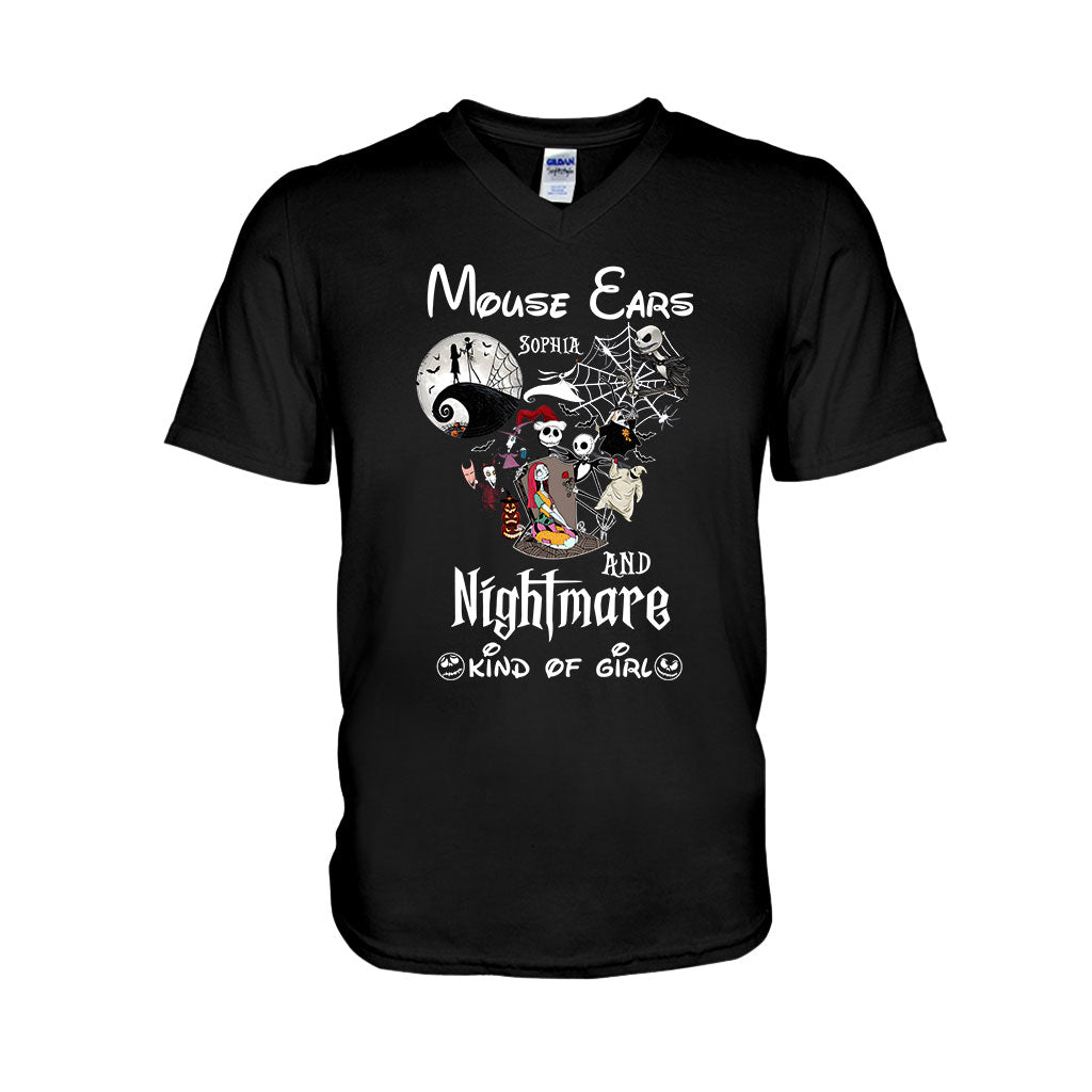 Mouse Ears And Nightmare Kind Of Girl - Personalized Nightmare T-shirt And Hoodie