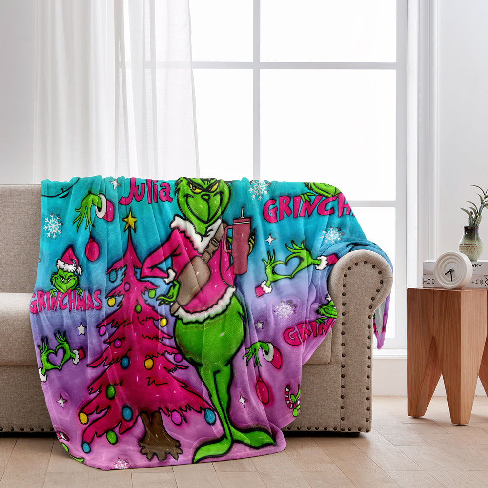 Holo Christmas - Personalized Stole Christmas Blanket