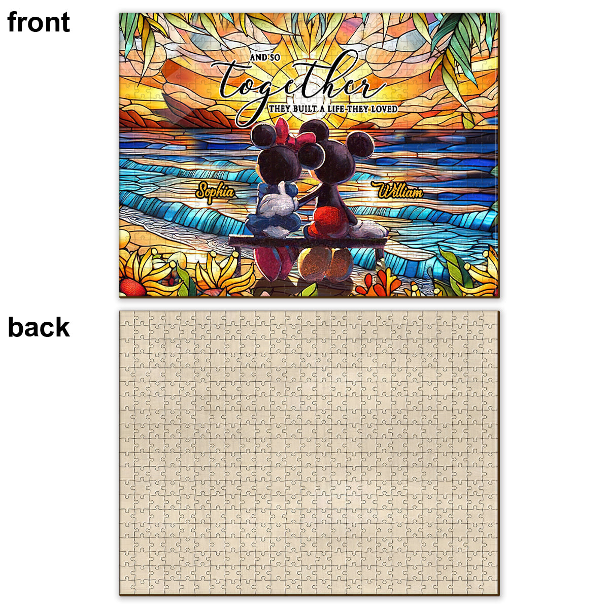 And So Together They Build A Life They Loved - Personalized Mouse Jigsaw Puzzle