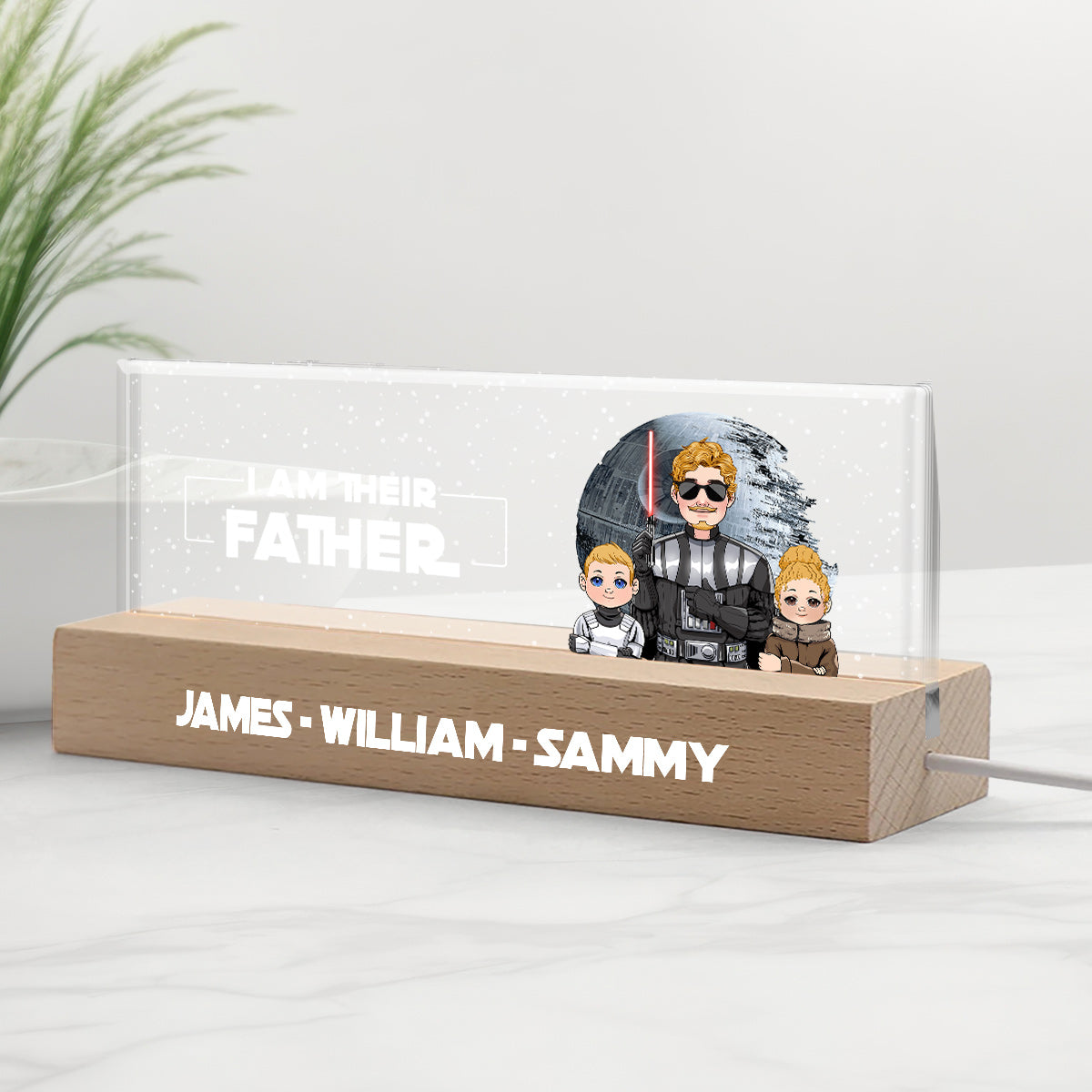 I Am Their Father - Personalized The Force Custom LED Night Light