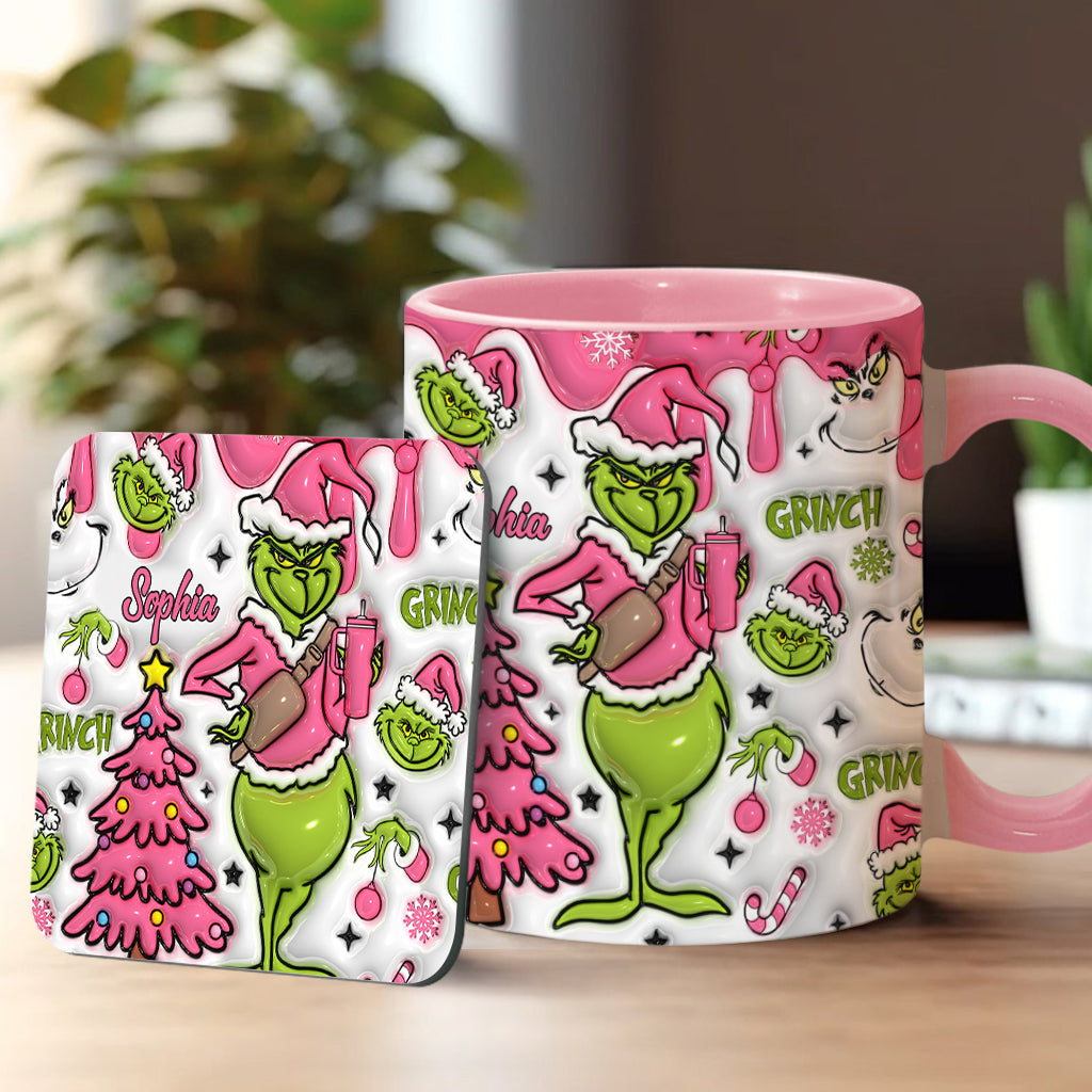 Merry Grinchmas - Personalized Stole Christmas Accent Mug