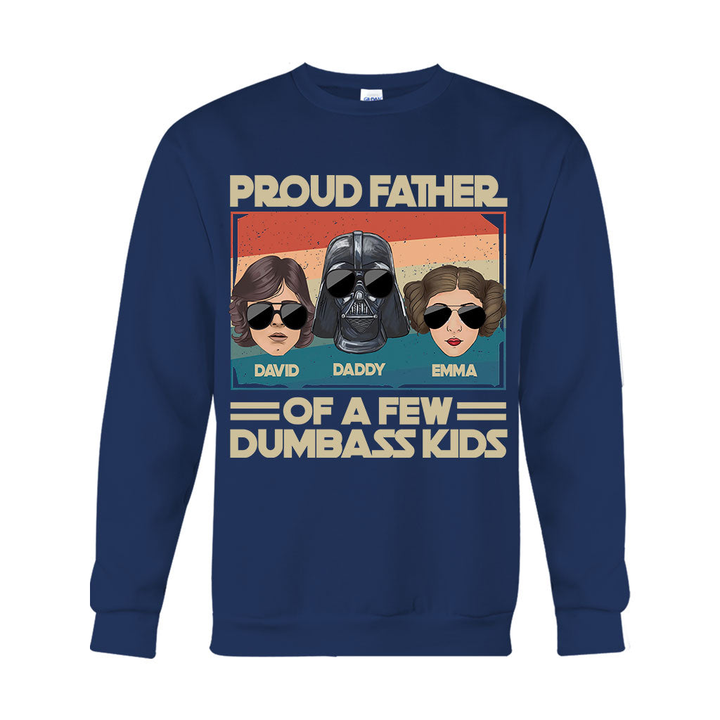 Proud Father Of A Few Kids - Personalized The Force T-shirt And Hoodie