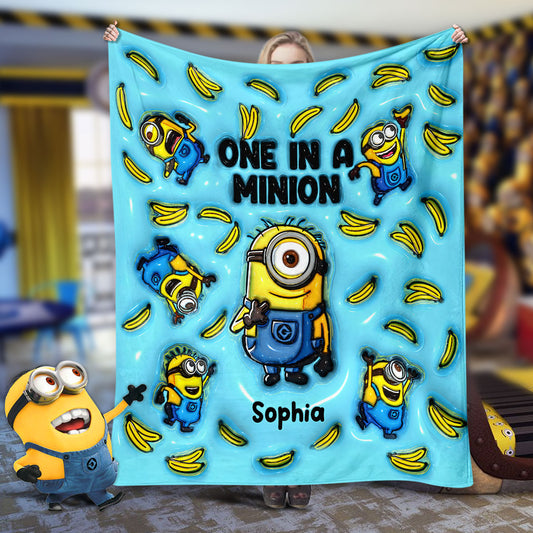 One In A Minion - Personalized Blanket