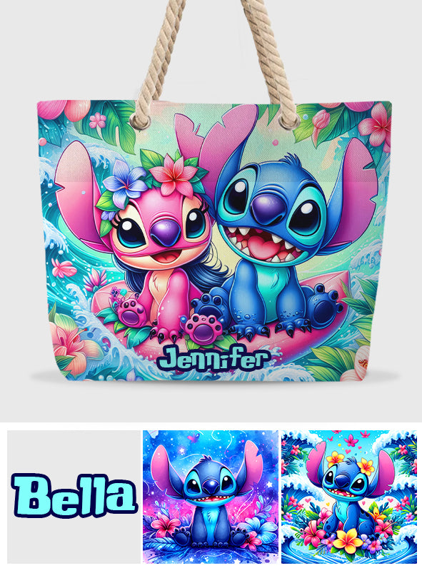 Ohana Summer Vibes - Personalized Ohana Beach Bag