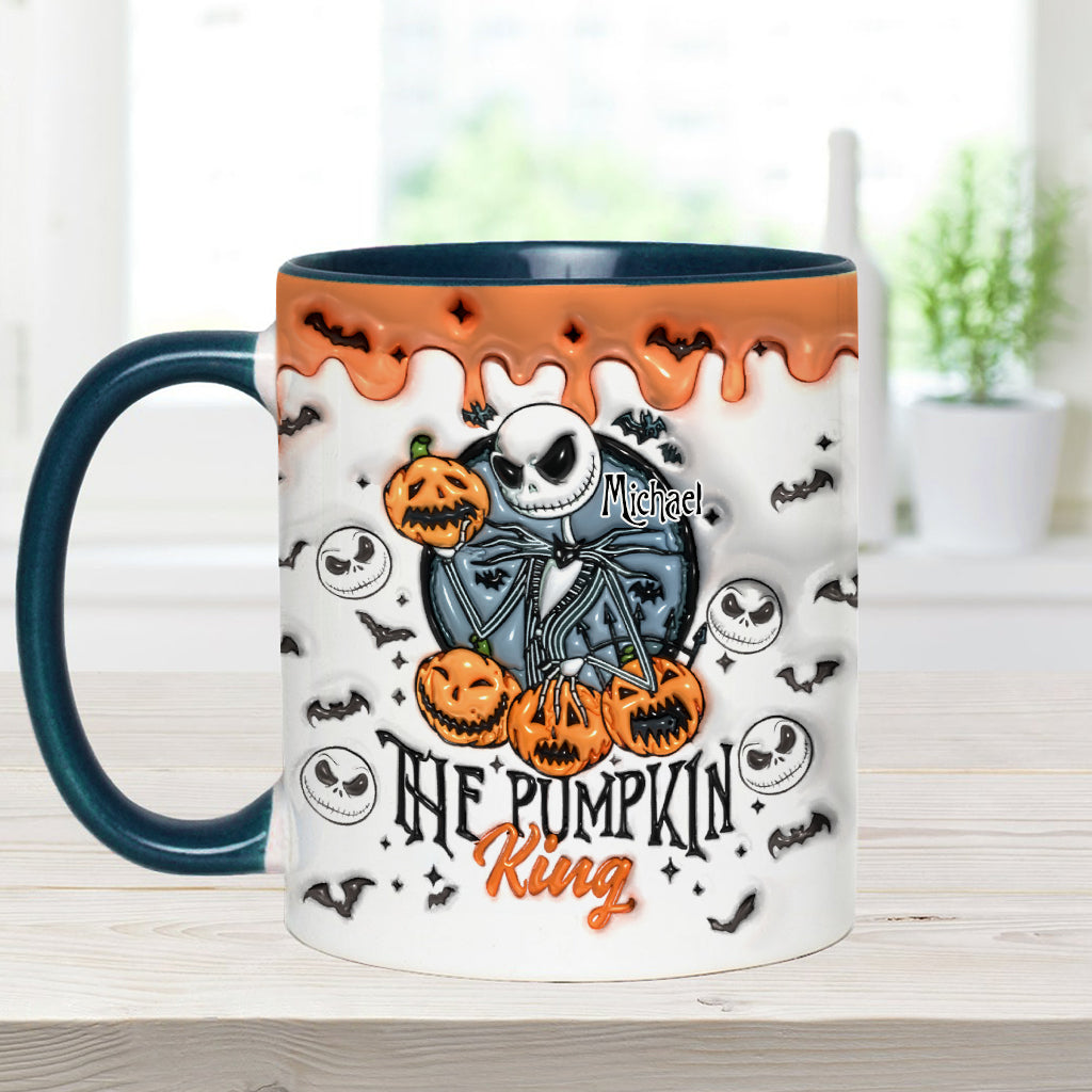 Pumpkin King - Personalized Nightmare Accent Mug