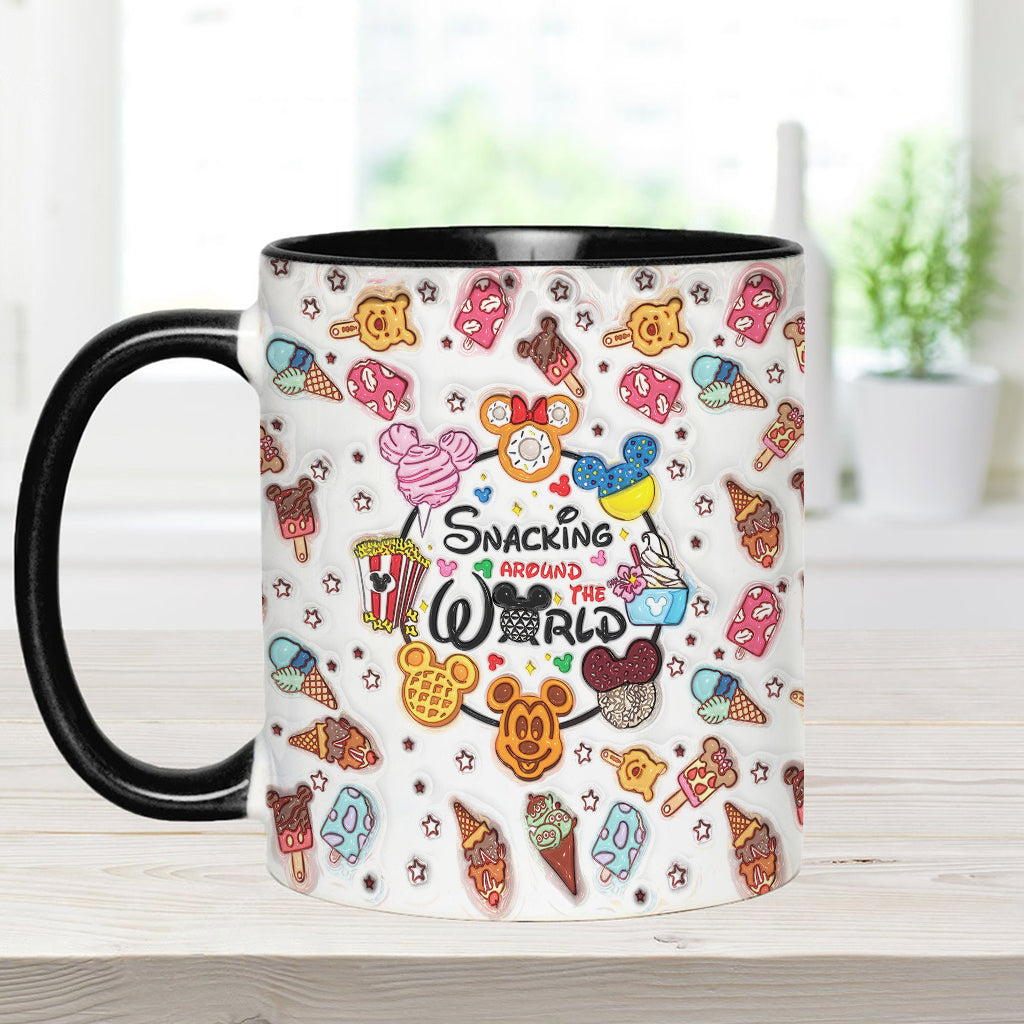Snacking Around The World - Personalized Mouse Accent Mug