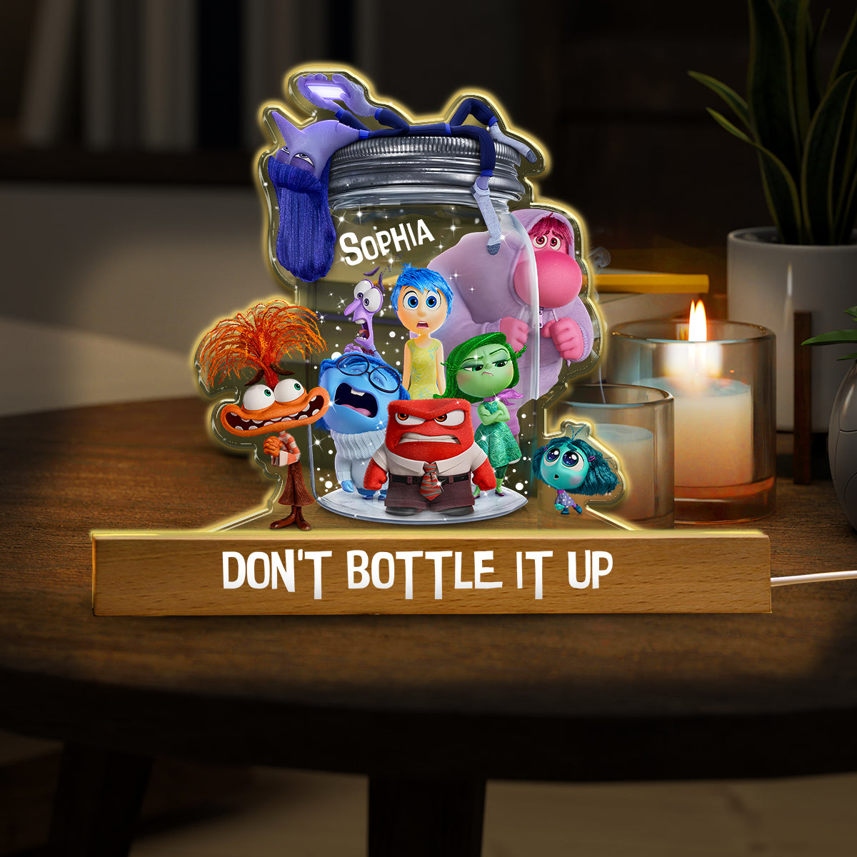 Don't Bottle It Up - Personalized Shaped Led Night Light