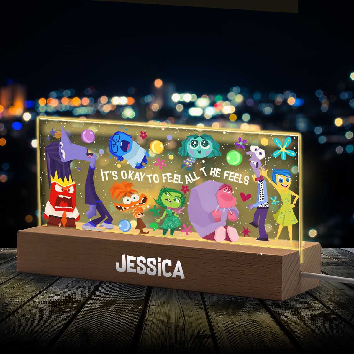 Whatever You Feel Is Valid - Personalized Shaped Led Night Light