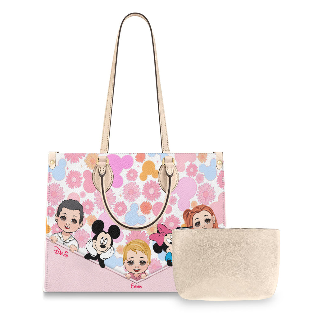 Best Grandma/ Nana/ Mimi... Ever - Personalized Mouse Leather Handbag