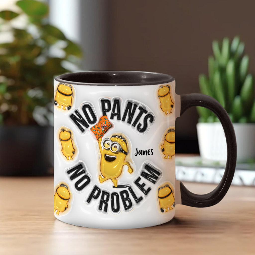 No Pants No Problem - Personalized Accent Mug
