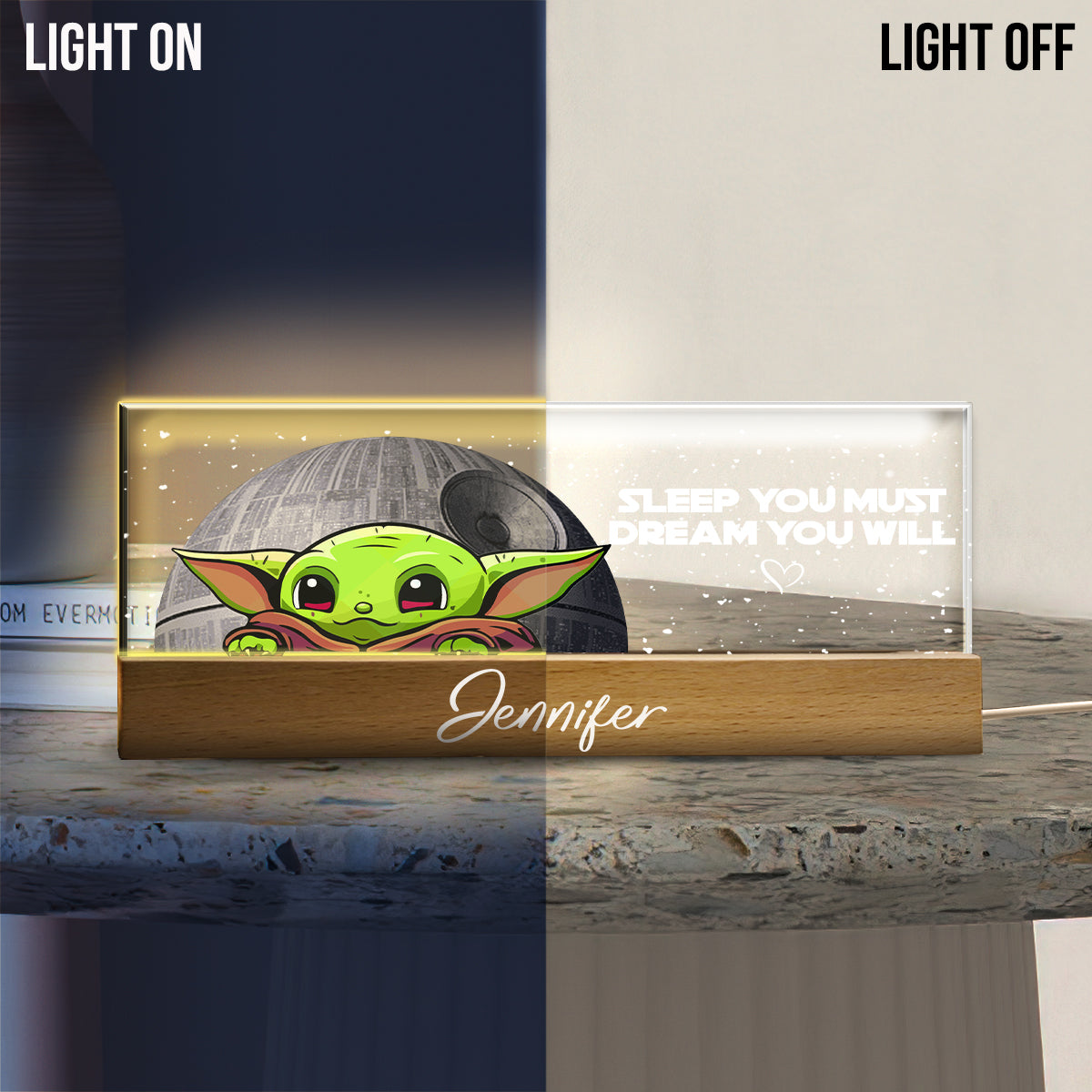 Sleep You Must - Personalized The Force Custom LED Night Light