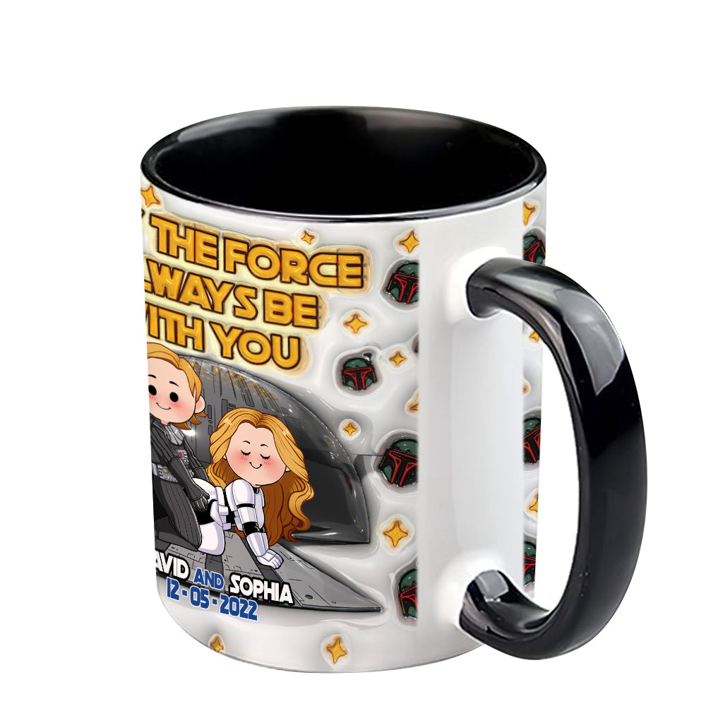 May The Force Be With You - Personalized The Force Accent Mug