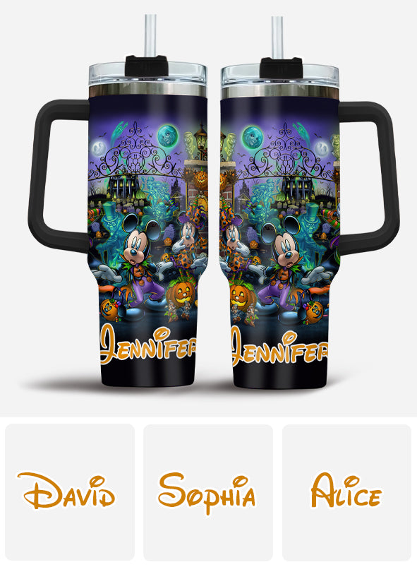 Welcome Foolish Mortals - Personalized Mouse Tumbler With Handle