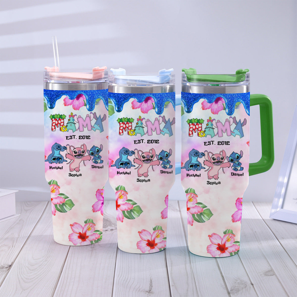 Ohana - Personalized Ohana Tumbler With Handle