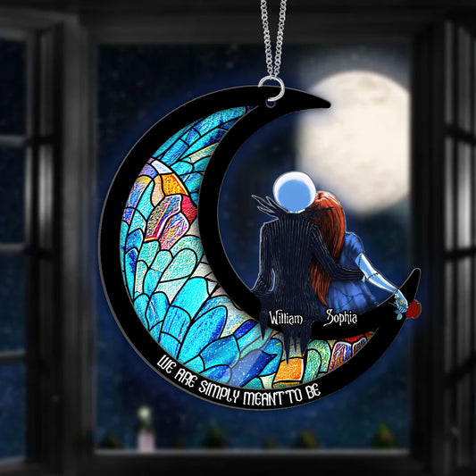 We Are Simply Meant To Be - Personalized Nightmare 2 Layered Window Hanging Suncatcher