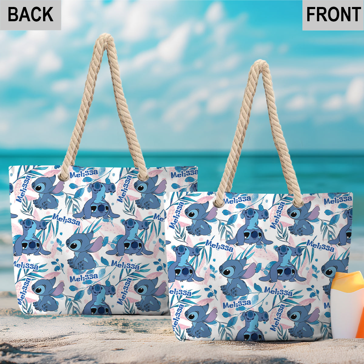 Ohana Summer Vibes - Personalized Ohana Beach Bag