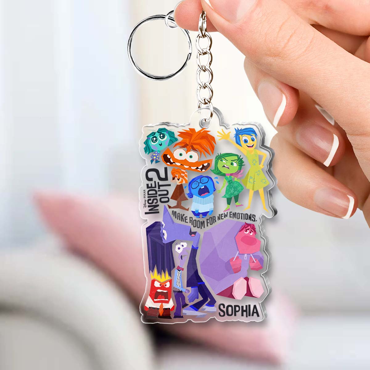 Make Room For New Emotions - Personalized Custom Shaped Keychain