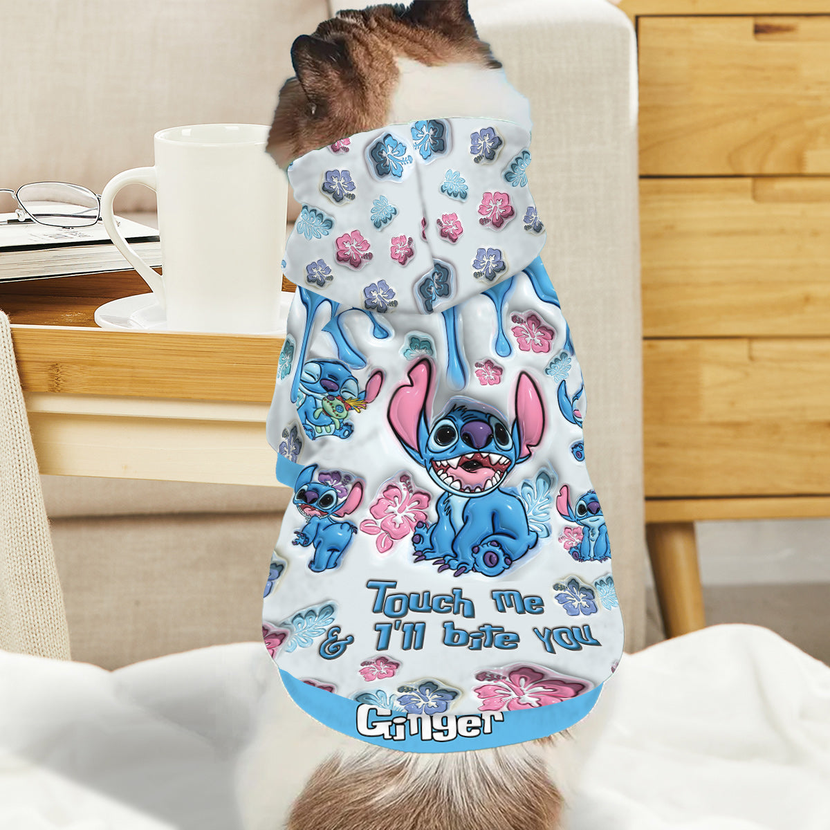 Ohana Means Family - Personalized Ohana Pet Hoodie